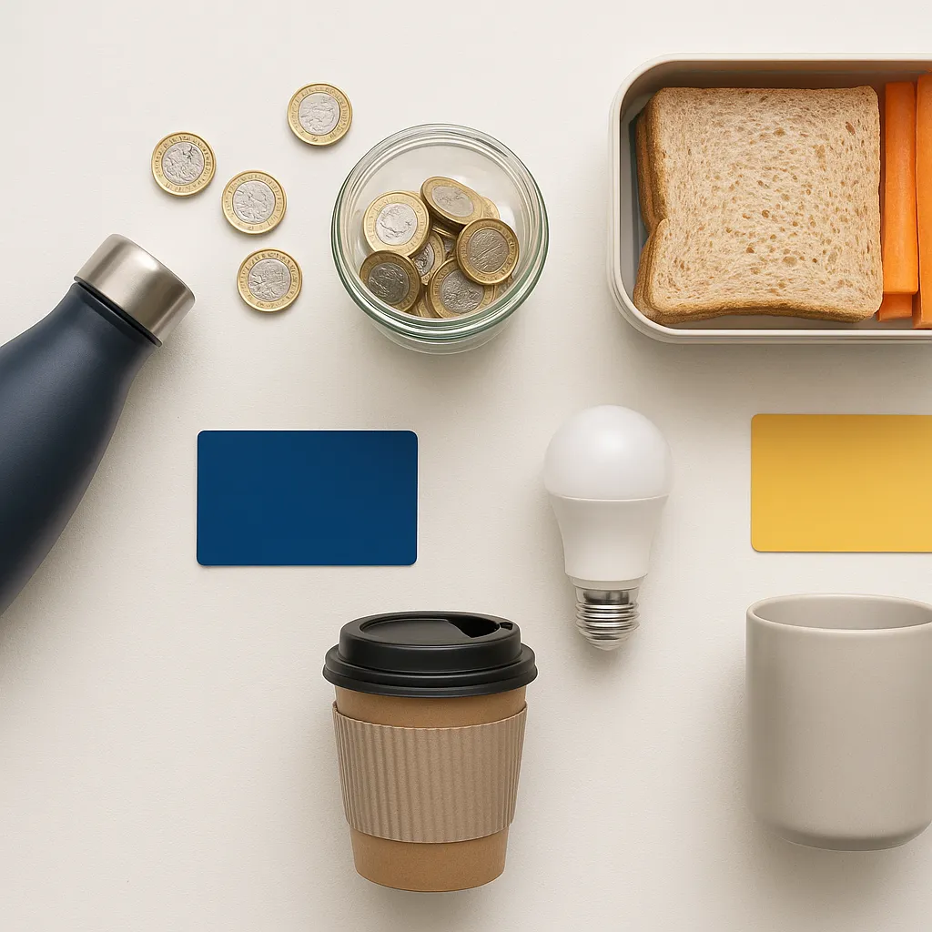 Flat-lay of UK money-saving swaps